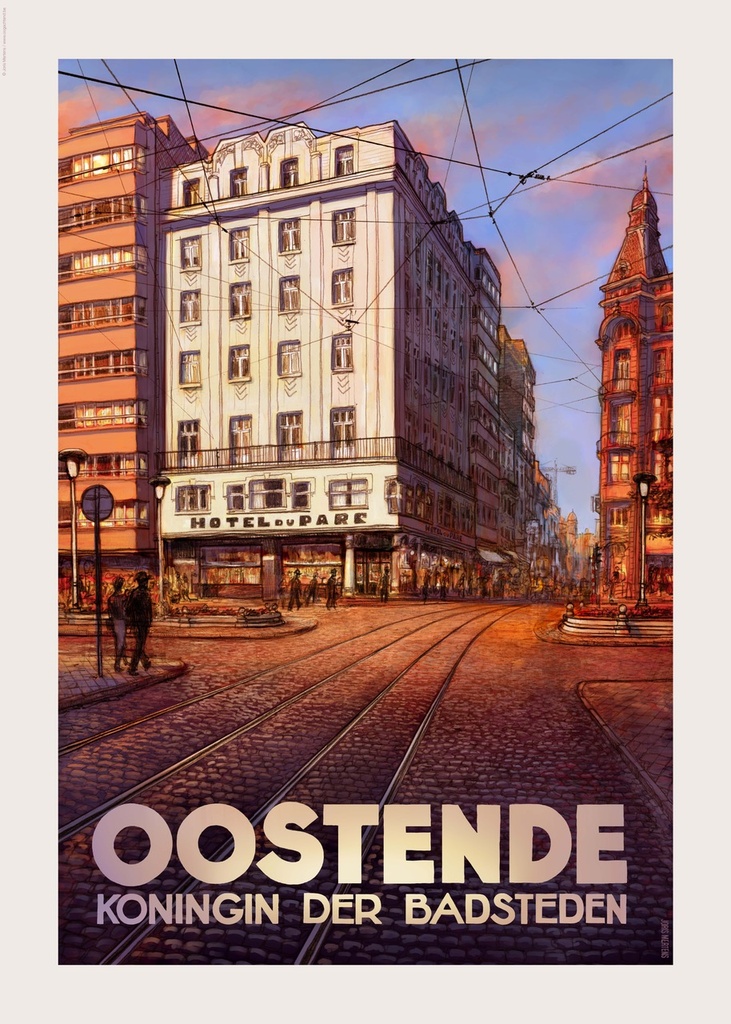 Joris Mertens Poster - Oostende (Dag)